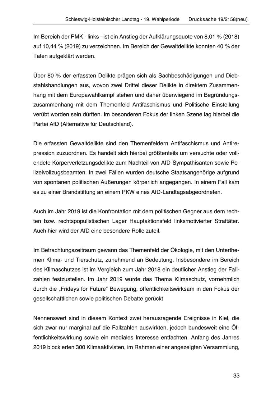 Seite 47 des Verfassungsschutzbericht 2019 Schleswig-Holstein