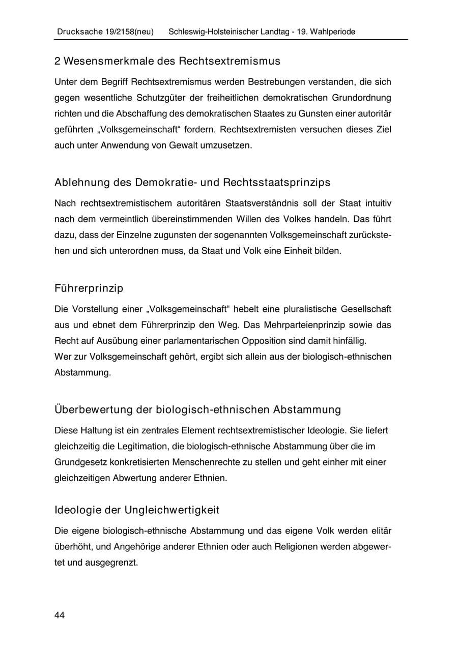Seite 58 des Verfassungsschutzbericht 2019 Schleswig-Holstein
