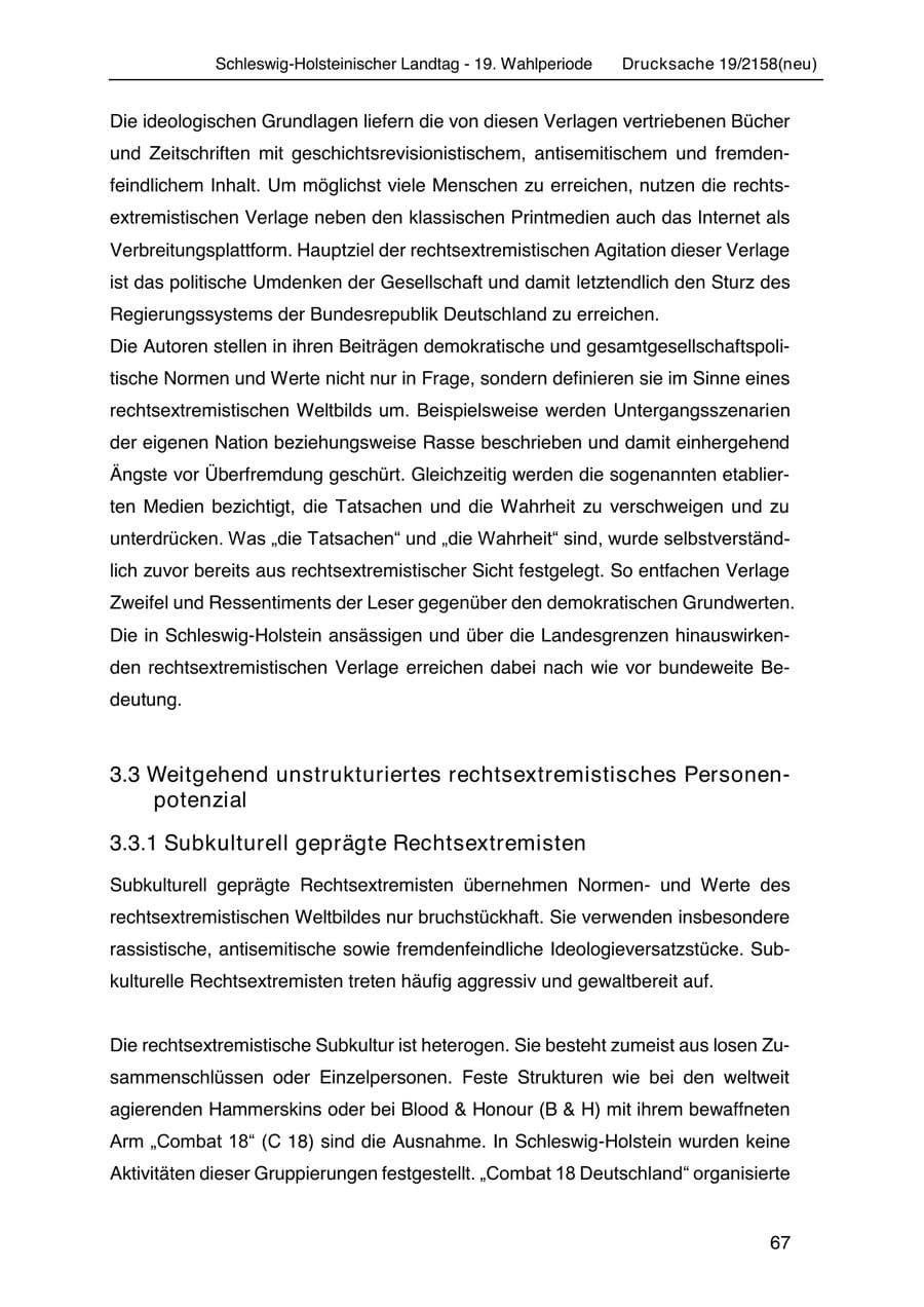Seite 81 des Verfassungsschutzbericht 2019 Schleswig-Holstein