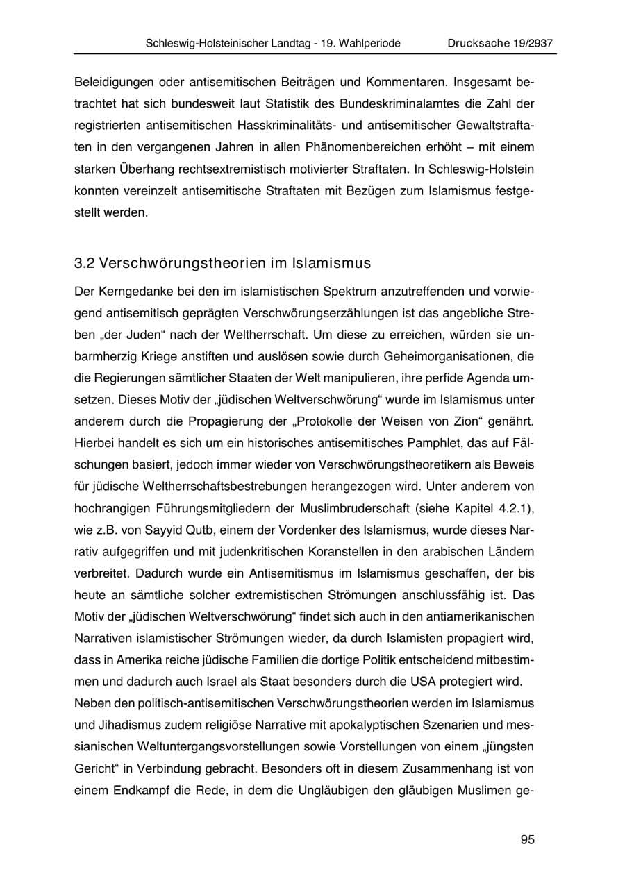 Seite 107 des Verfassungsschutzbericht 2020 Schleswig-Holstein