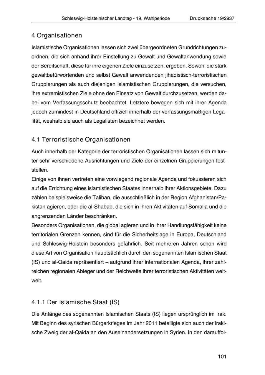 Seite 113 des Verfassungsschutzbericht 2020 Schleswig-Holstein