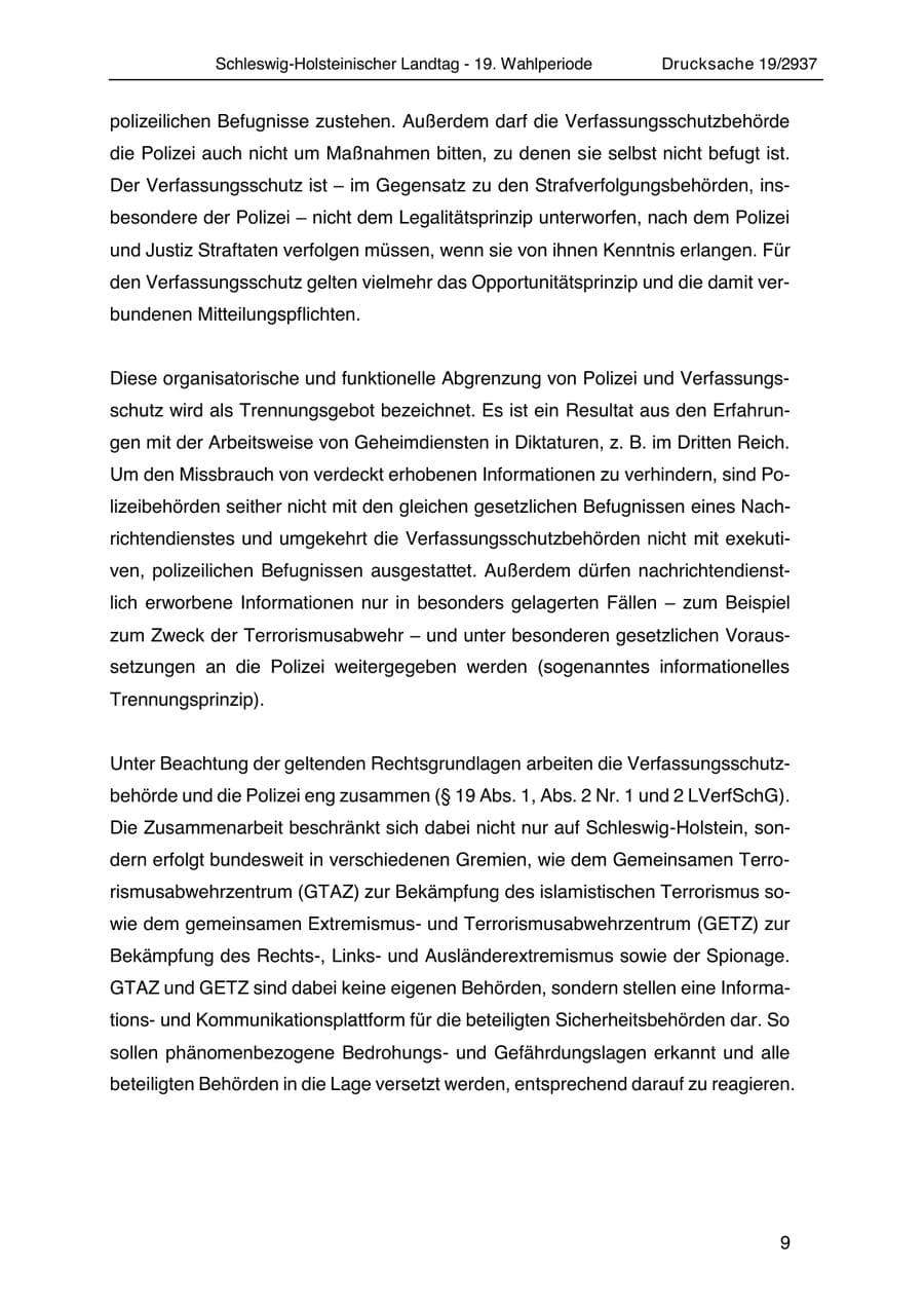 Seite 21 des Verfassungsschutzbericht 2020 Schleswig-Holstein