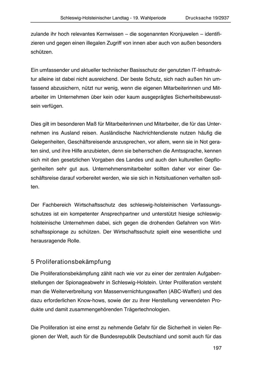 Seite 209 des Verfassungsschutzbericht 2020 Schleswig-Holstein