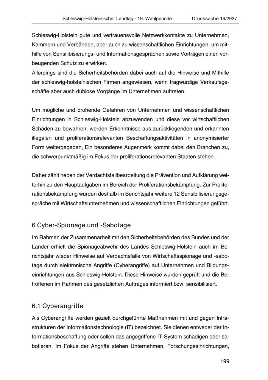 Seite 211 des Verfassungsschutzbericht 2020 Schleswig-Holstein