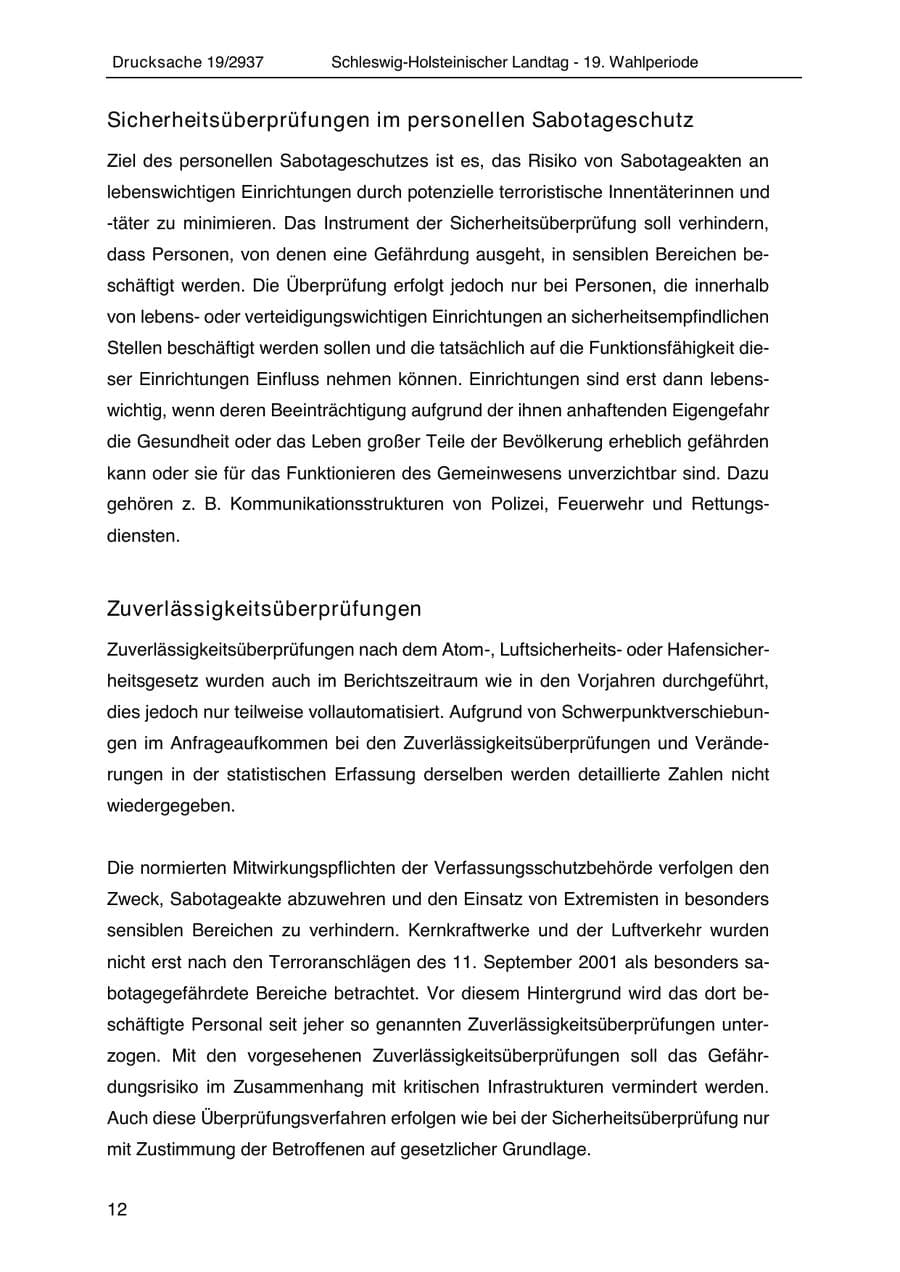 Seite 24 des Verfassungsschutzbericht 2020 Schleswig-Holstein