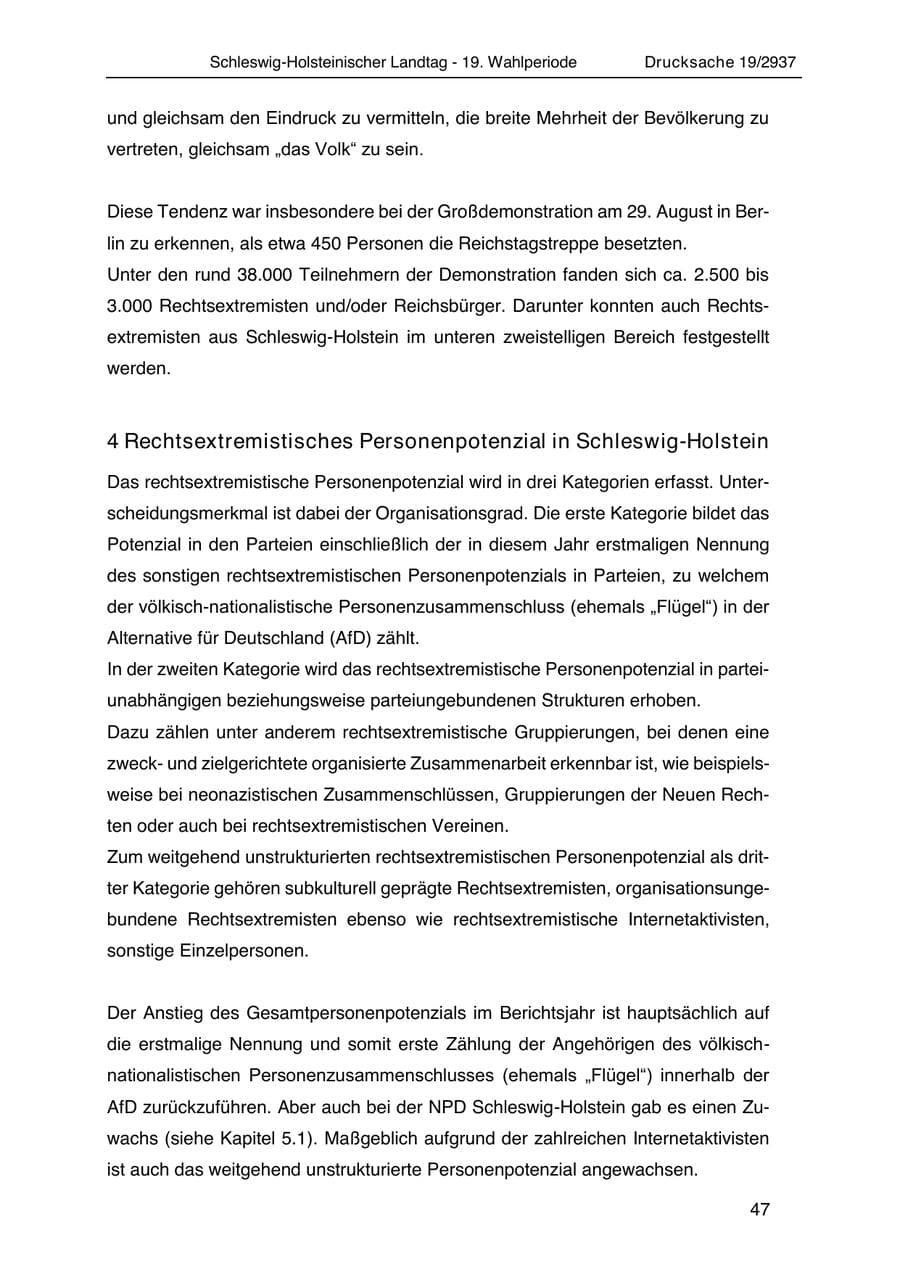Seite 59 des Verfassungsschutzbericht 2020 Schleswig-Holstein