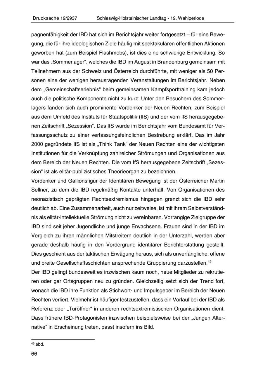 Seite 78 des Verfassungsschutzbericht 2020 Schleswig-Holstein