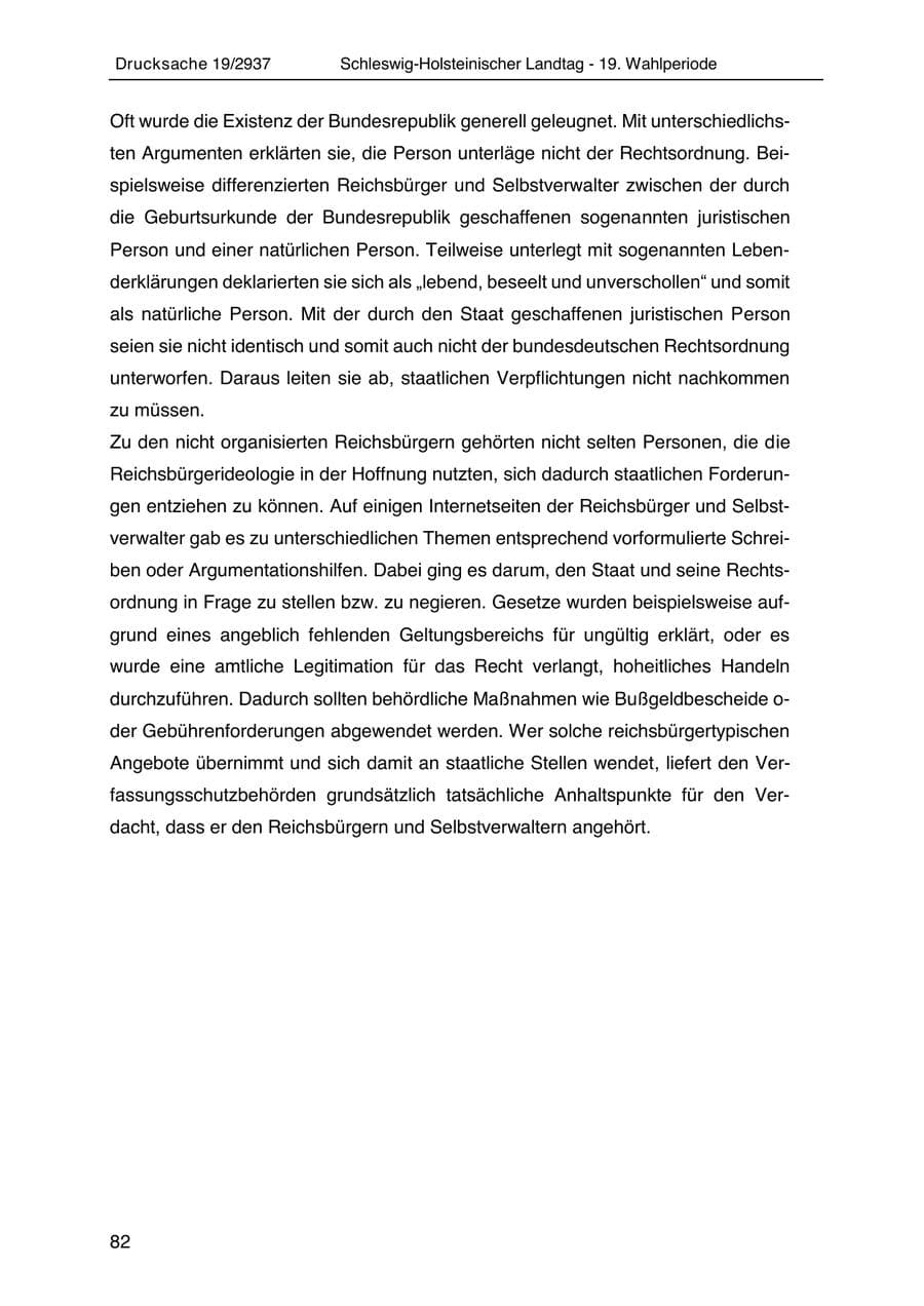 Seite 94 des Verfassungsschutzbericht 2020 Schleswig-Holstein