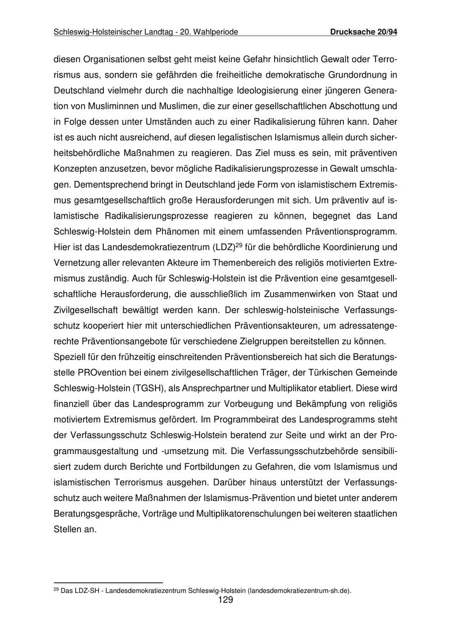 Seite 130 des Verfassungsschutzbericht 2021 Schleswig-Holstein