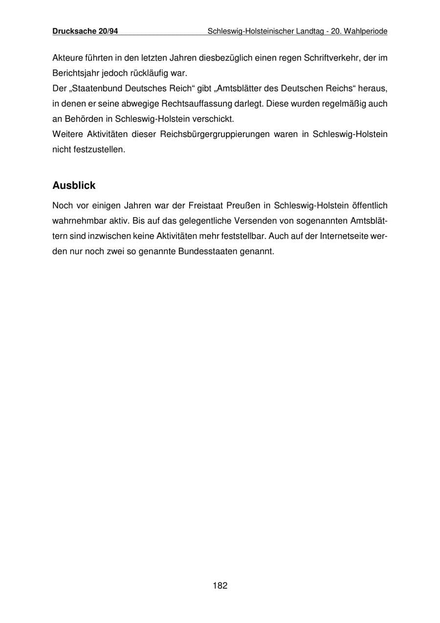 Seite 183 des Verfassungsschutzbericht 2021 Schleswig-Holstein