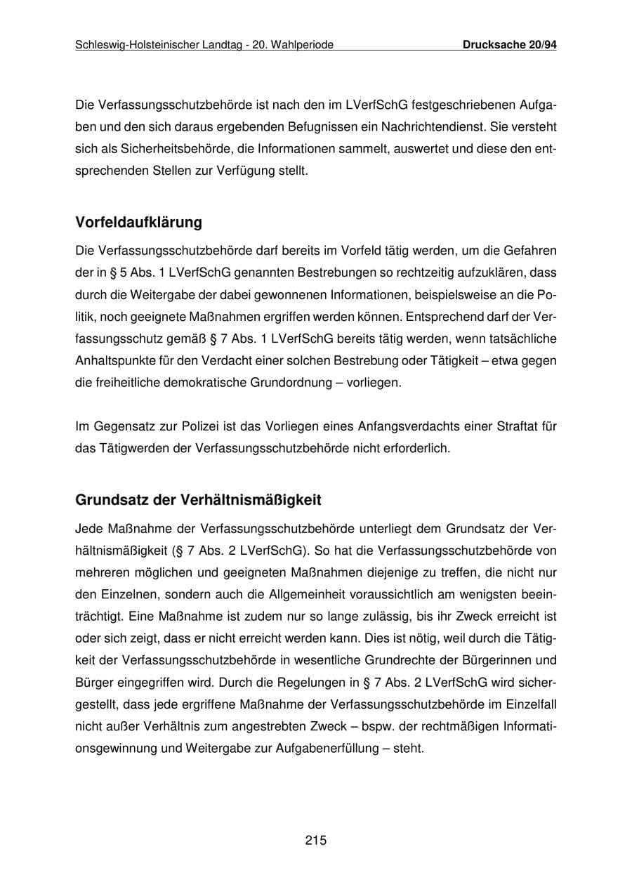 Seite 216 des Verfassungsschutzbericht 2021 Schleswig-Holstein