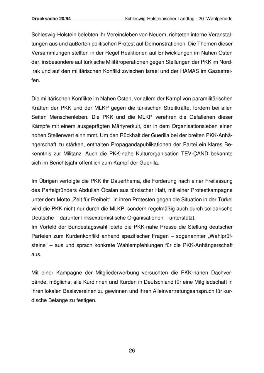 Seite 27 des Verfassungsschutzbericht 2021 Schleswig-Holstein