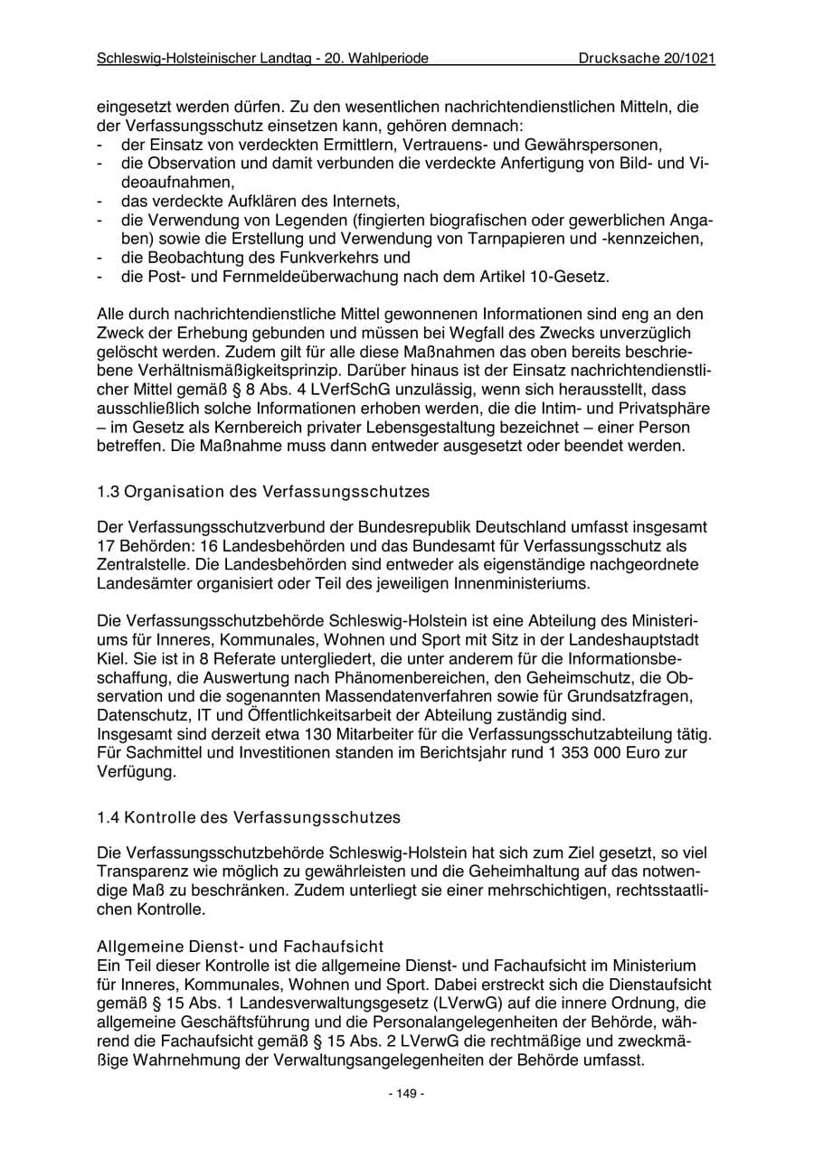 Seite 151 des Verfassungsschutzbericht 2022 Schleswig-Holstein