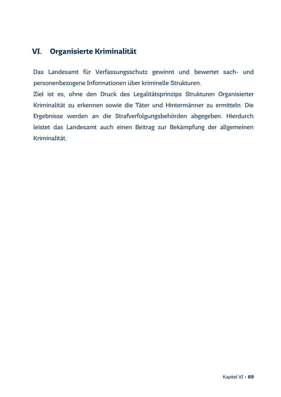 Seite 69 des Verfassungsschutzbericht 2013 Saarland