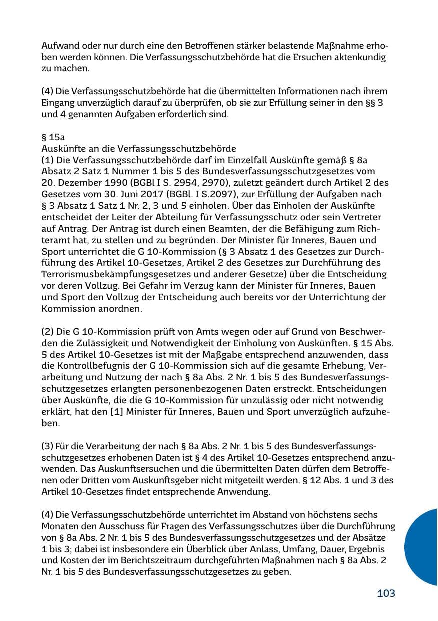 Seite 103 des Verfassungsschutzbericht 2017 Saarland