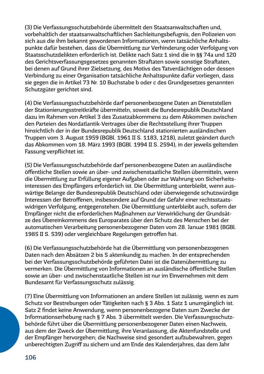 Seite 106 des Verfassungsschutzbericht 2017 Saarland