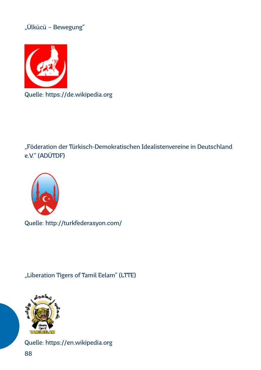 Seite 88 des Verfassungsschutzbericht 2017 Saarland