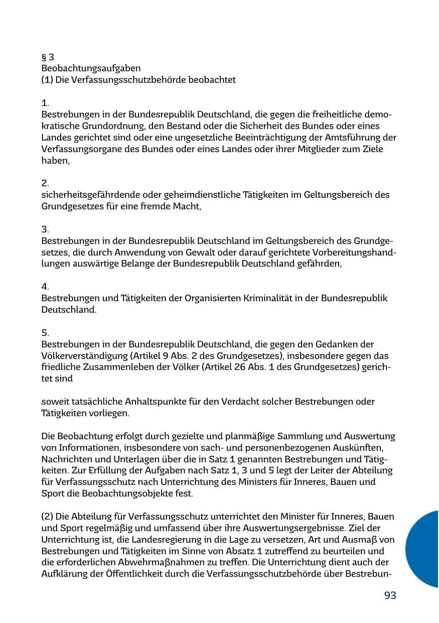 Seite 93 des Verfassungsschutzbericht 2017 Saarland