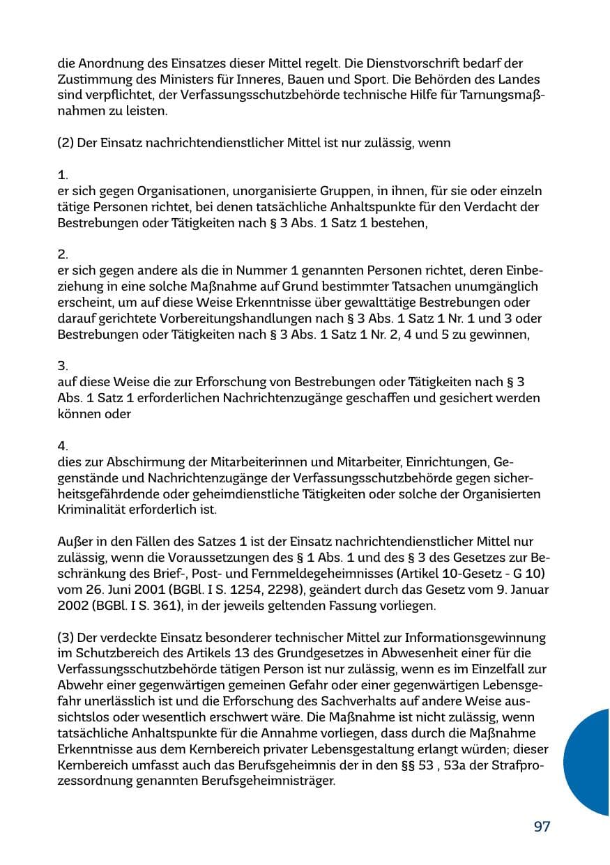 Seite 97 des Verfassungsschutzbericht 2017 Saarland