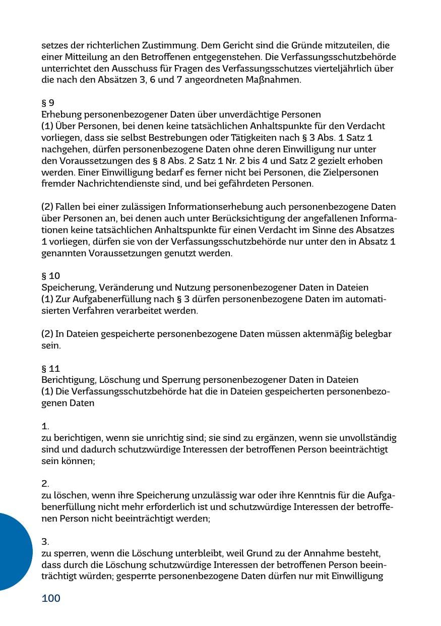 Seite 100 des Verfassungsschutzbericht 2017 Saarland