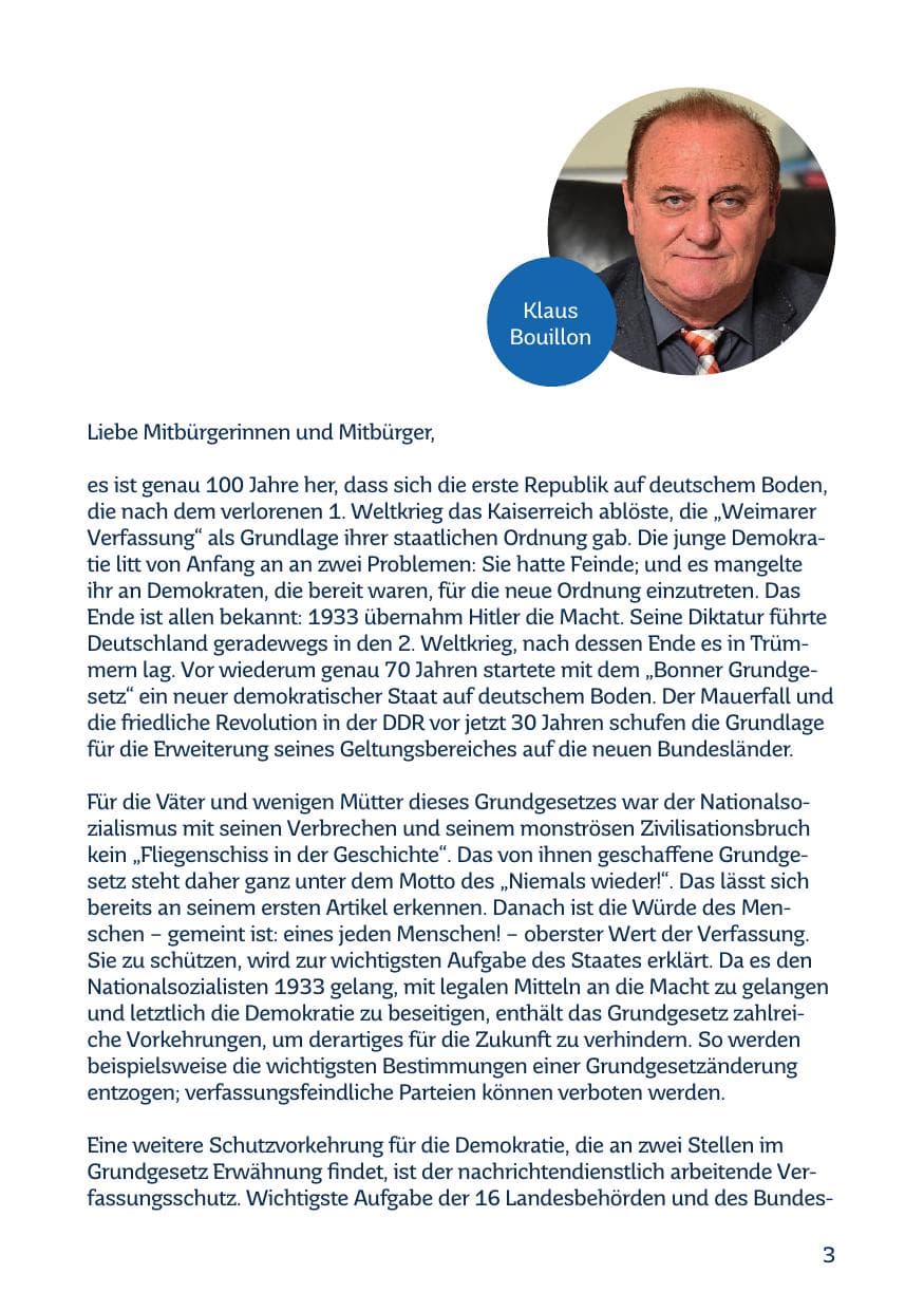 Seite 5 des Verfassungsschutzbericht 2018 Saarland