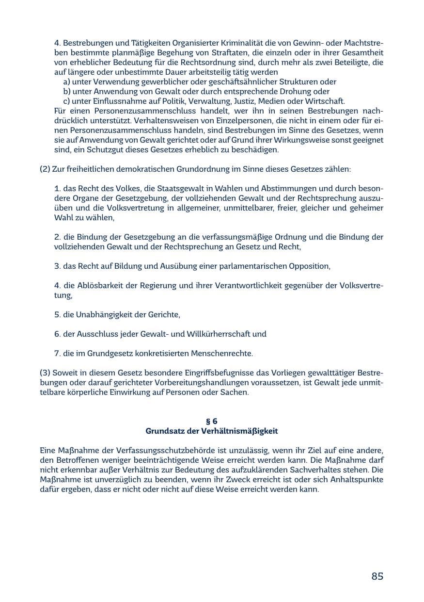 Seite 87 des Verfassungsschutzbericht 2018 Saarland