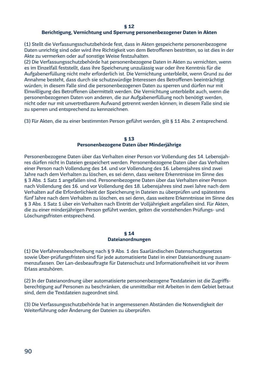 Seite 92 des Verfassungsschutzbericht 2018 Saarland