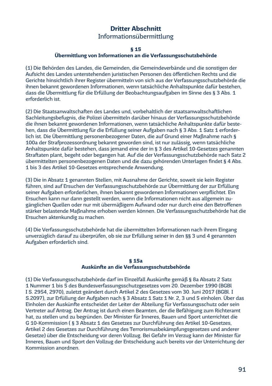 Seite 93 des Verfassungsschutzbericht 2018 Saarland