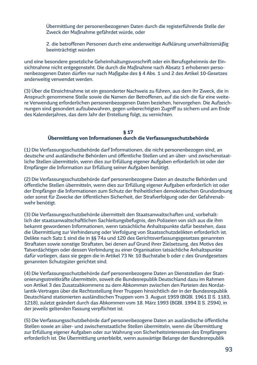Seite 95 des Verfassungsschutzbericht 2018 Saarland