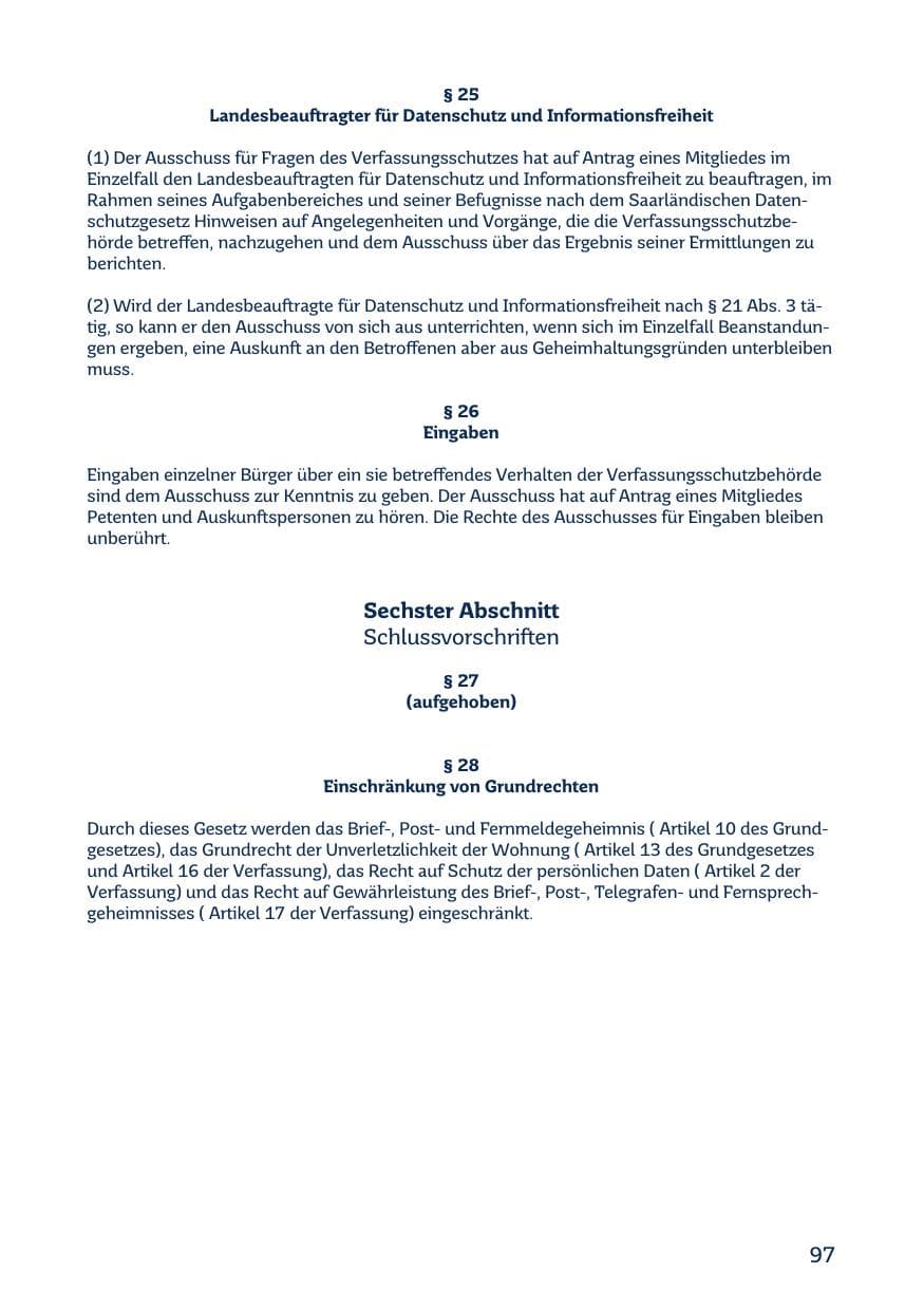 Seite 99 des Verfassungsschutzbericht 2018 Saarland