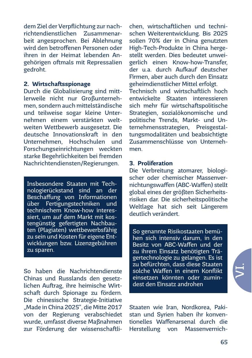 Seite 67 des Verfassungsschutzbericht 2020 Saarland
