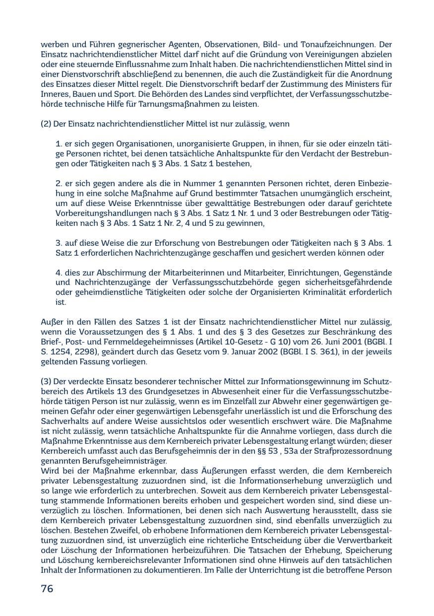 Seite 78 des Verfassungsschutzbericht 2020 Saarland