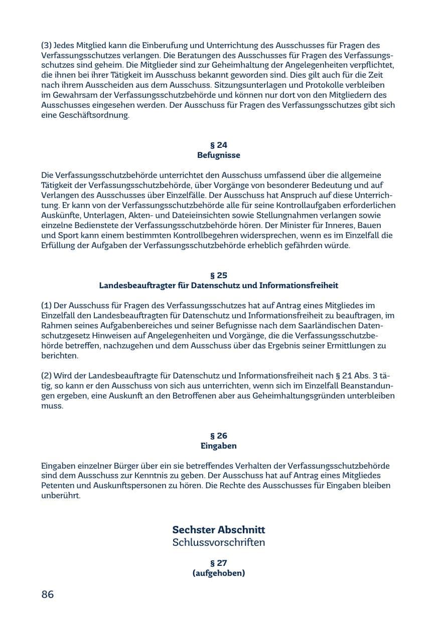 Seite 88 des Verfassungsschutzbericht 2020 Saarland