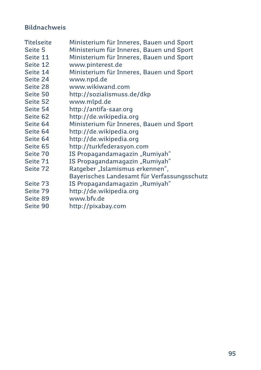 Seite 97 des Verfassungsschutzbericht 2021 Saarland