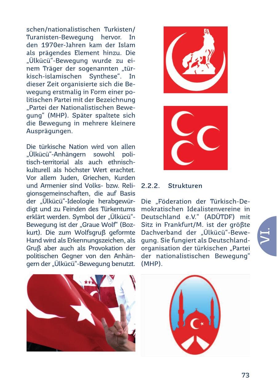 Seite 73 des Verfassungsschutzbericht 2022 Saarland