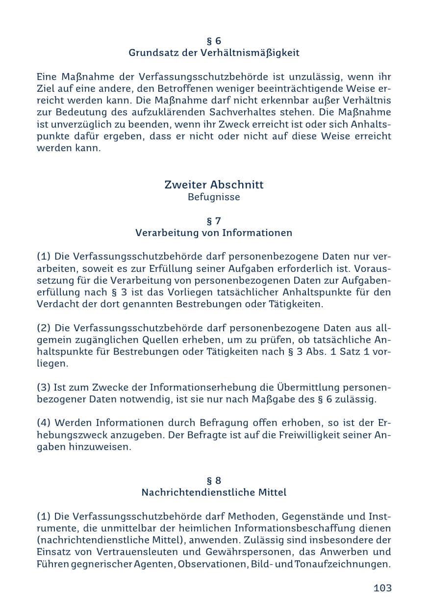 Seite 103 des Verfassungsschutzbericht 2023 Saarland