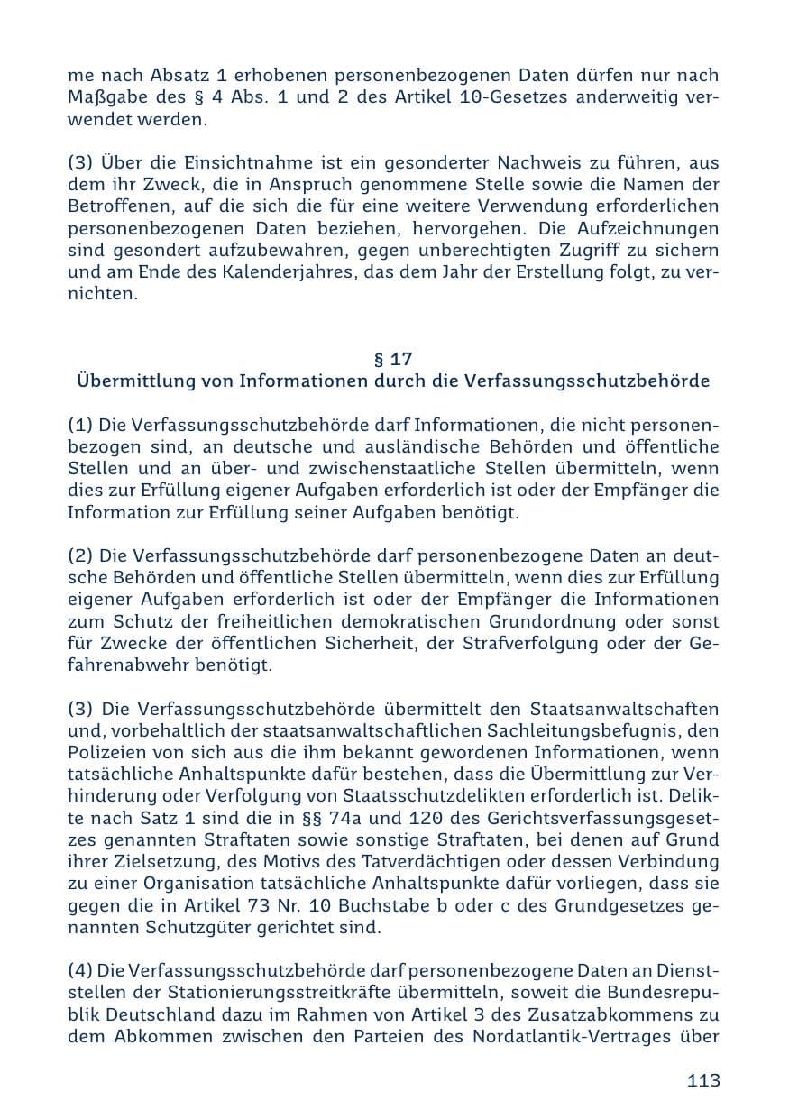 Seite 113 des Verfassungsschutzbericht 2023 Saarland