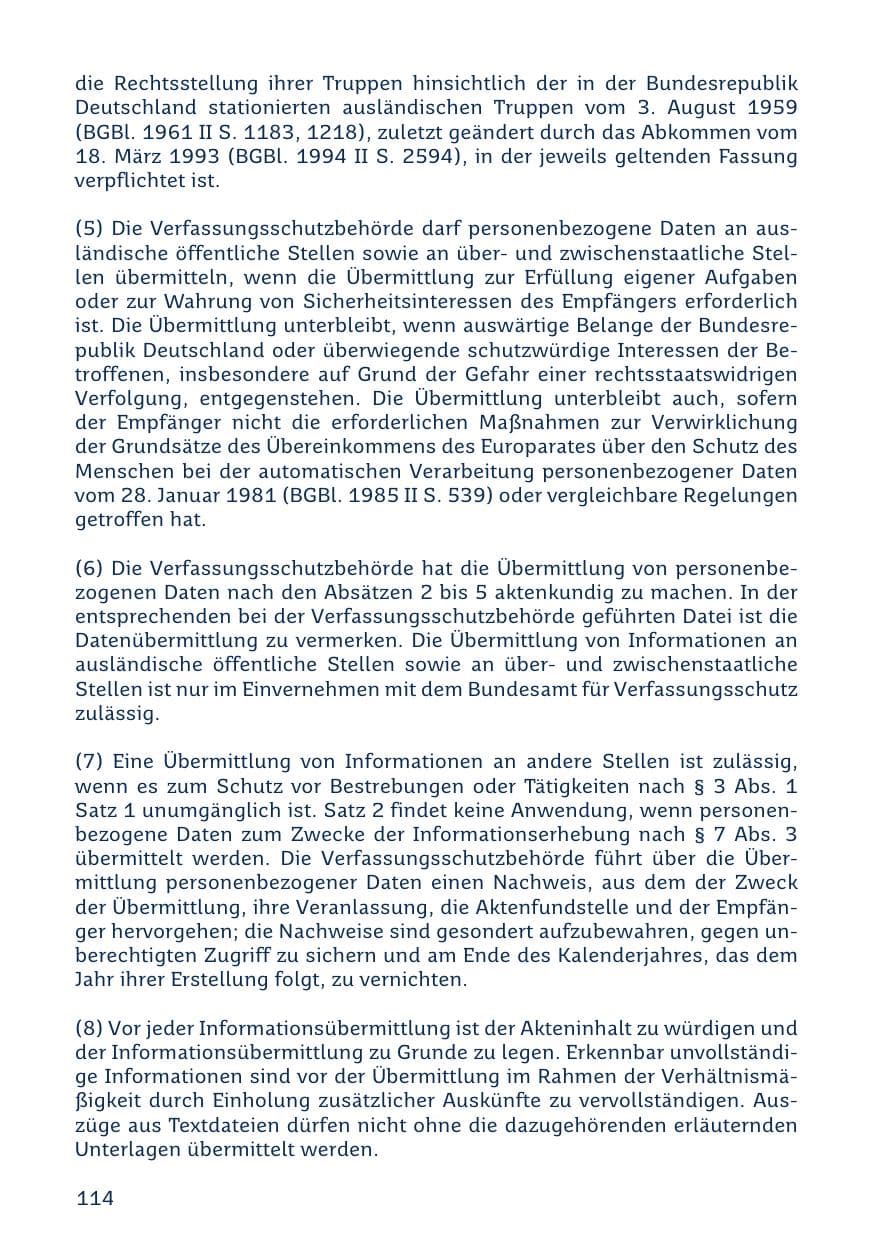 Seite 114 des Verfassungsschutzbericht 2023 Saarland