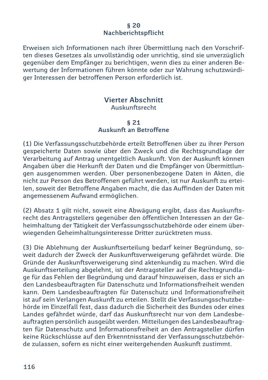Seite 116 des Verfassungsschutzbericht 2023 Saarland
