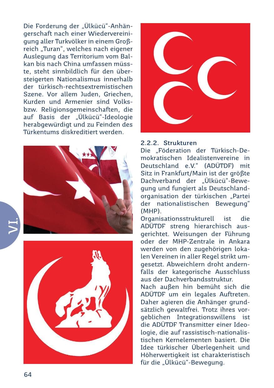 Seite 64 des Verfassungsschutzbericht 2023 Saarland