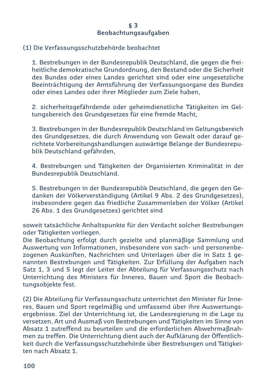 Seite 100 des Verfassungsschutzbericht 2023 Saarland