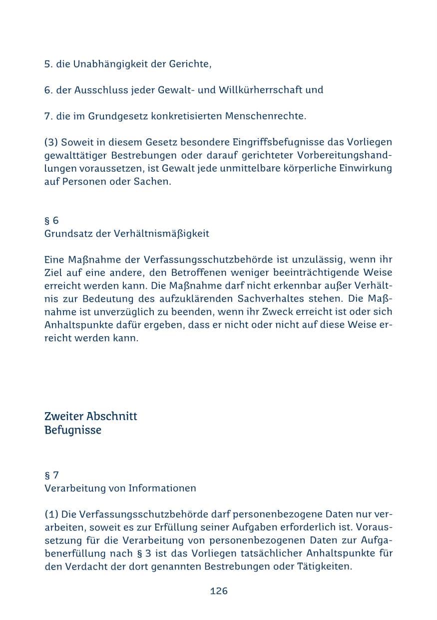 Seite 126 des Verfassungsschutzbericht 2024 Saarland