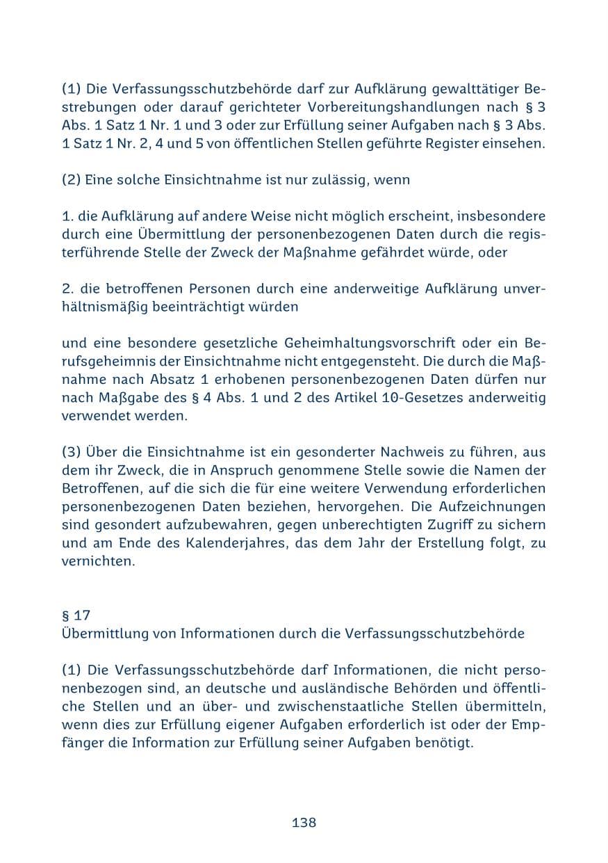 Seite 138 des Verfassungsschutzbericht 2024 Saarland
