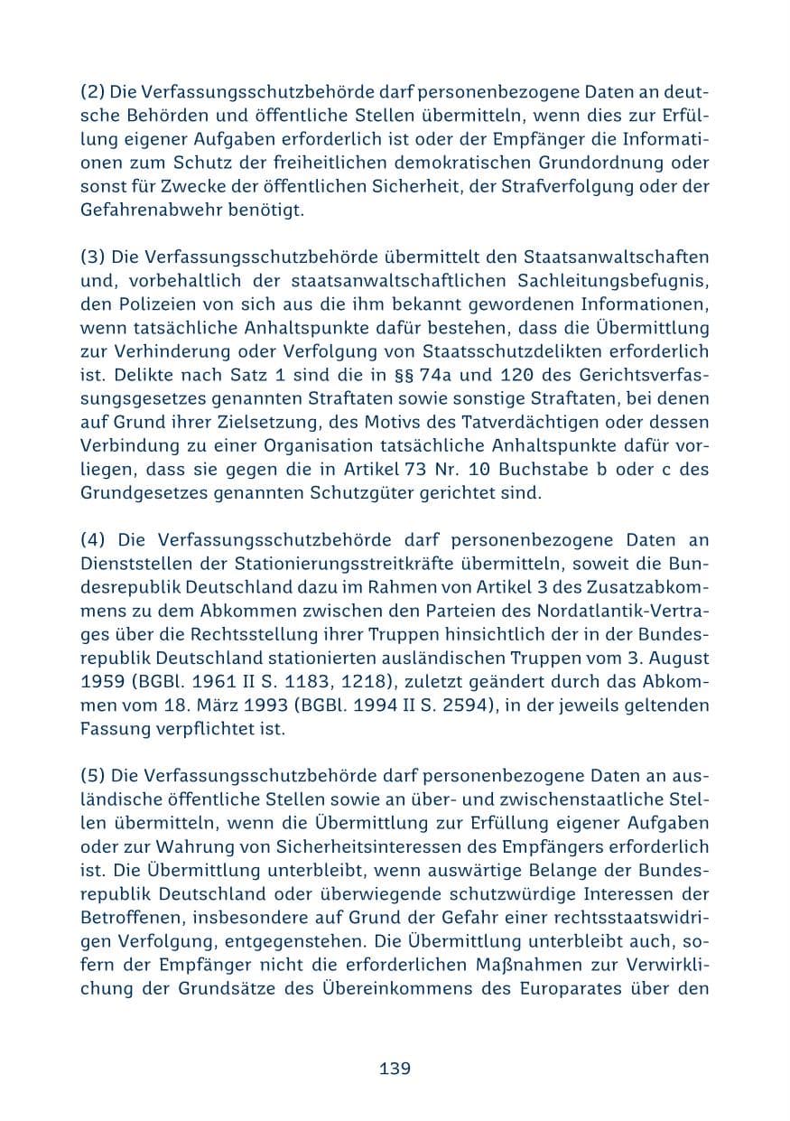 Seite 139 des Verfassungsschutzbericht 2024 Saarland