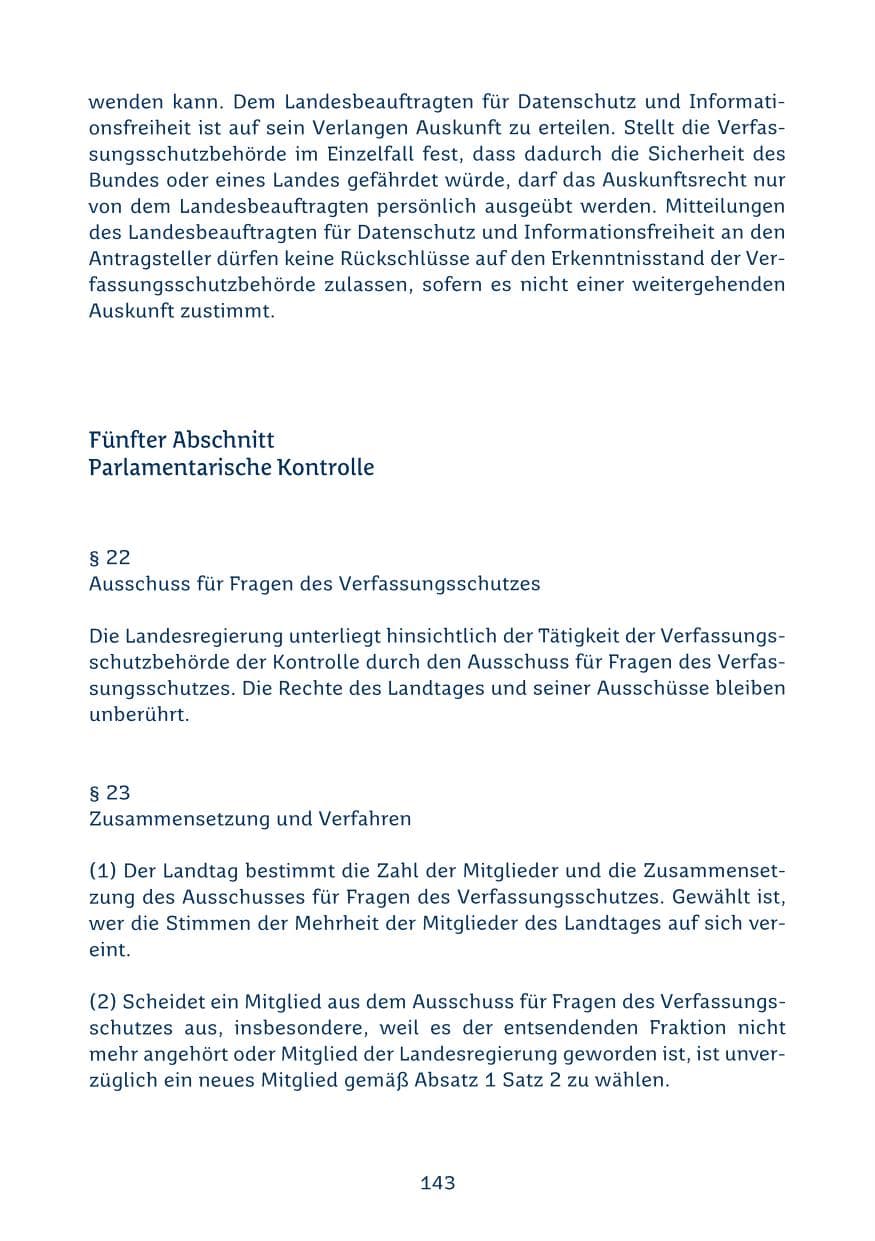 Seite 143 des Verfassungsschutzbericht 2024 Saarland