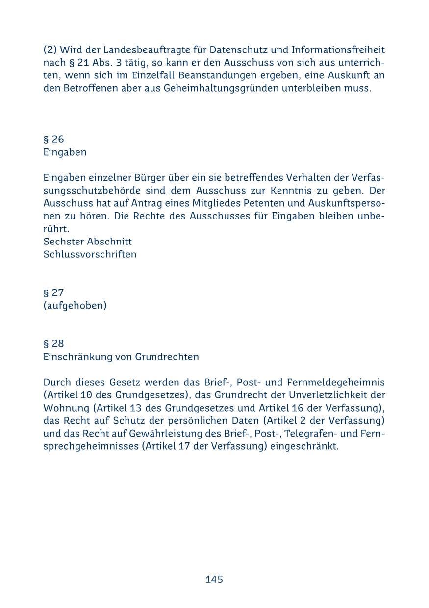 Seite 145 des Verfassungsschutzbericht 2024 Saarland