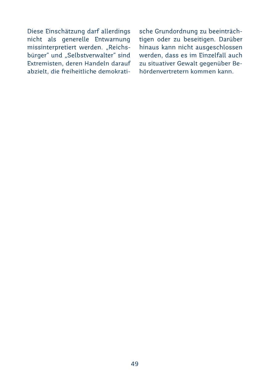 Seite 49 des Verfassungsschutzbericht 2024 Saarland