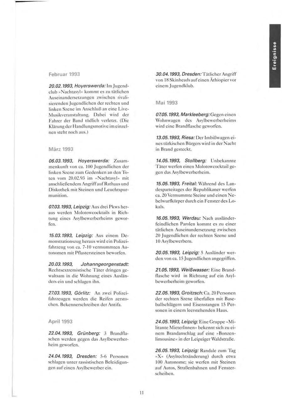 Seite 12 des Verfassungsschutzbericht 1993 Sachsen