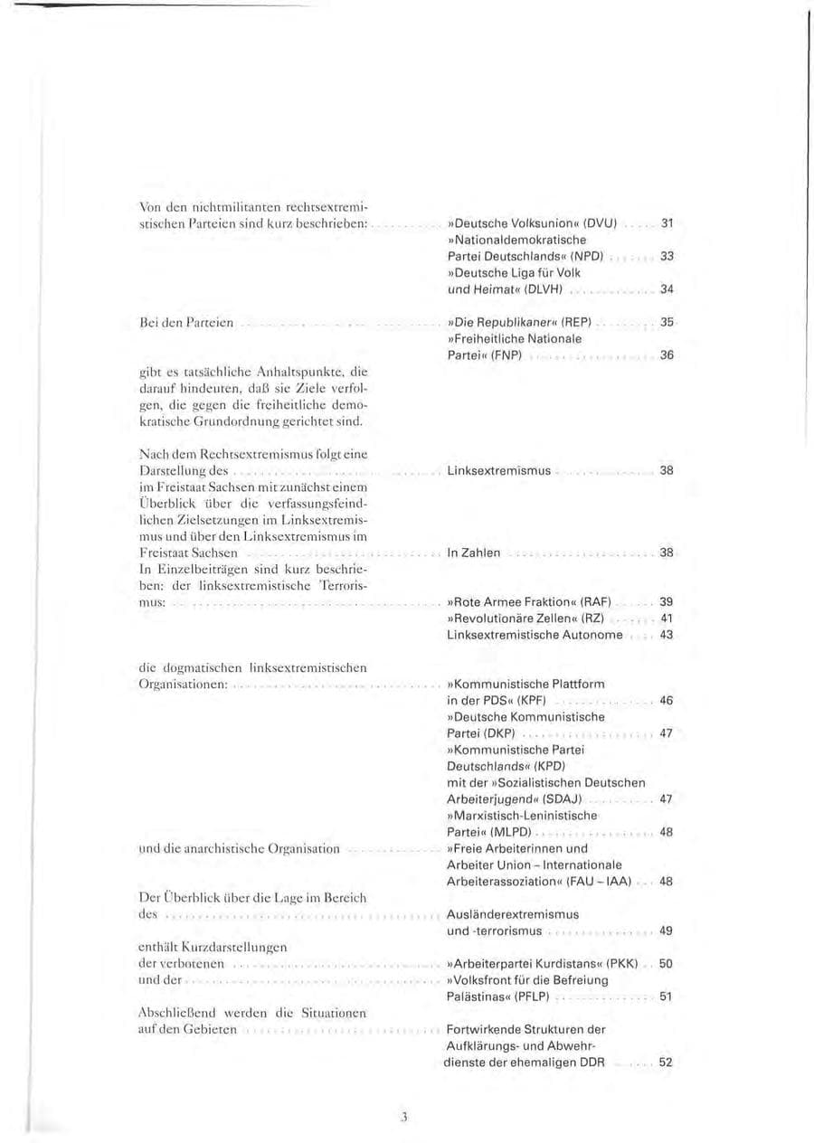 Seite 4 des Verfassungsschutzbericht 1993 Sachsen