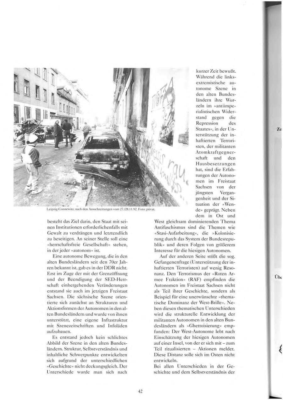 Seite 43 des Verfassungsschutzbericht 1993 Sachsen